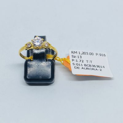Cincin Permata 916 - ZIRCONIA