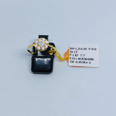 Cincin Permata 916 - ZIRCONIA