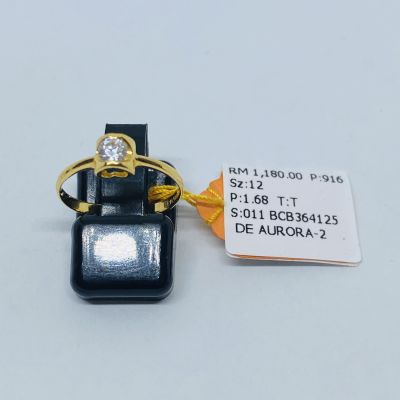 Cincin Permata 916 - ZIRCONIA