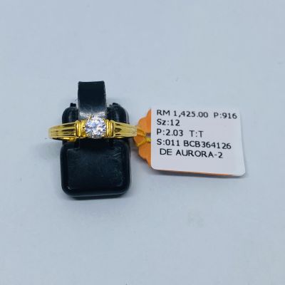 Cincin Permata 916 - ZIRCONIA
