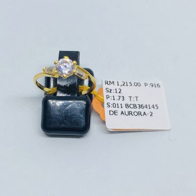 Cincin Permata 916 - ZIRCONIA