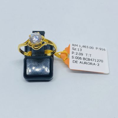 Cincin Permata 916 - ZIRCONIA
