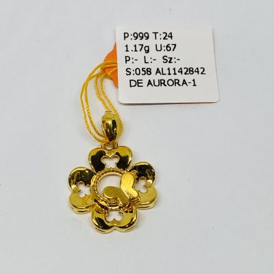 Loket 999 - FLOWER HARDGOLD 1C