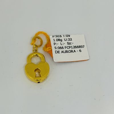 Pandora 916 - HARDGOLD PADLOCK 1C