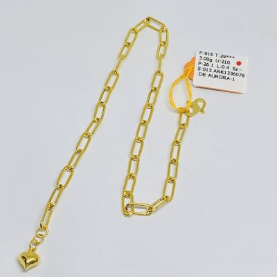 Rantai Kaki 916 - PAPERCLIP LOVE 1C