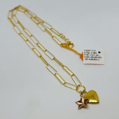 Rantai Leher 916 - CHOKER PAPERCLIP 3C