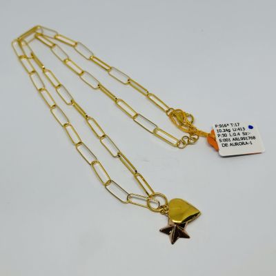 Rantai Leher 916 - CHOKER PAPERCLIP 3C