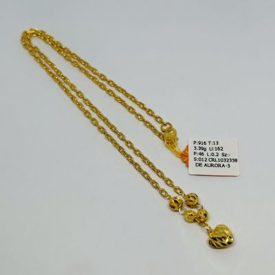 Rantai Leher 916 - CHOKER SAUH LOVE 1C