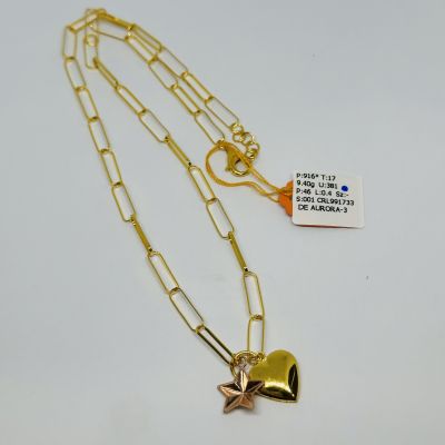 Rantai Leher 916 - CHOKER PAPERCLIP 3C