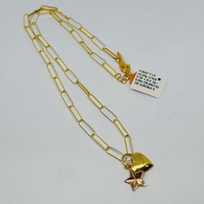 Rantai Leher 916 - CHOKER PAPERCLIP 3C