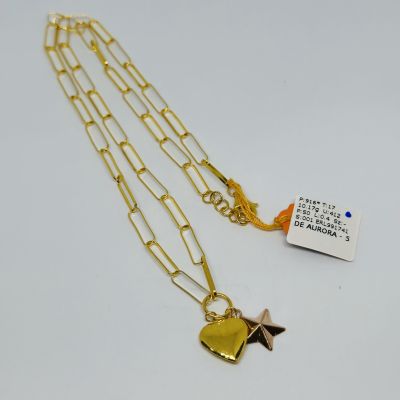 Rantai Leher 916 - CHOKER PAPERCLIP 3C
