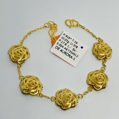 Rantai Tangan 916 - FESYEN BUNGA ROSE 1C
