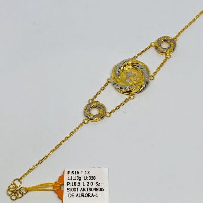 Rantai Tangan 916 - DONUT BUNGA RAYA 2C