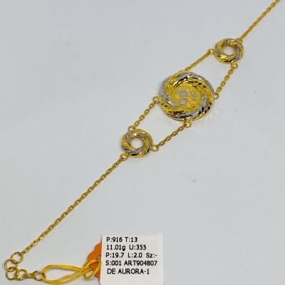 Rantai Tangan 916 - DONUT BUNGA RAYA 2C