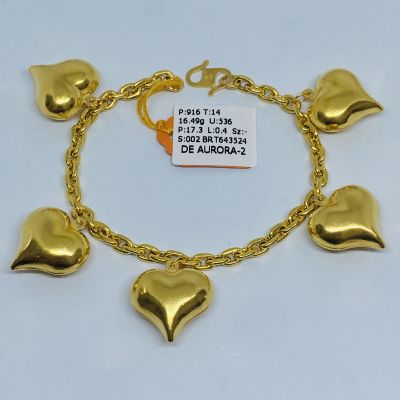 Rantai Tangan 916 - SAUH GANTUNG LOVE 1C