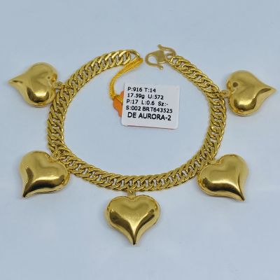 Rantai Tangan 916 - LIPAN GANTUNG LOVE 1C